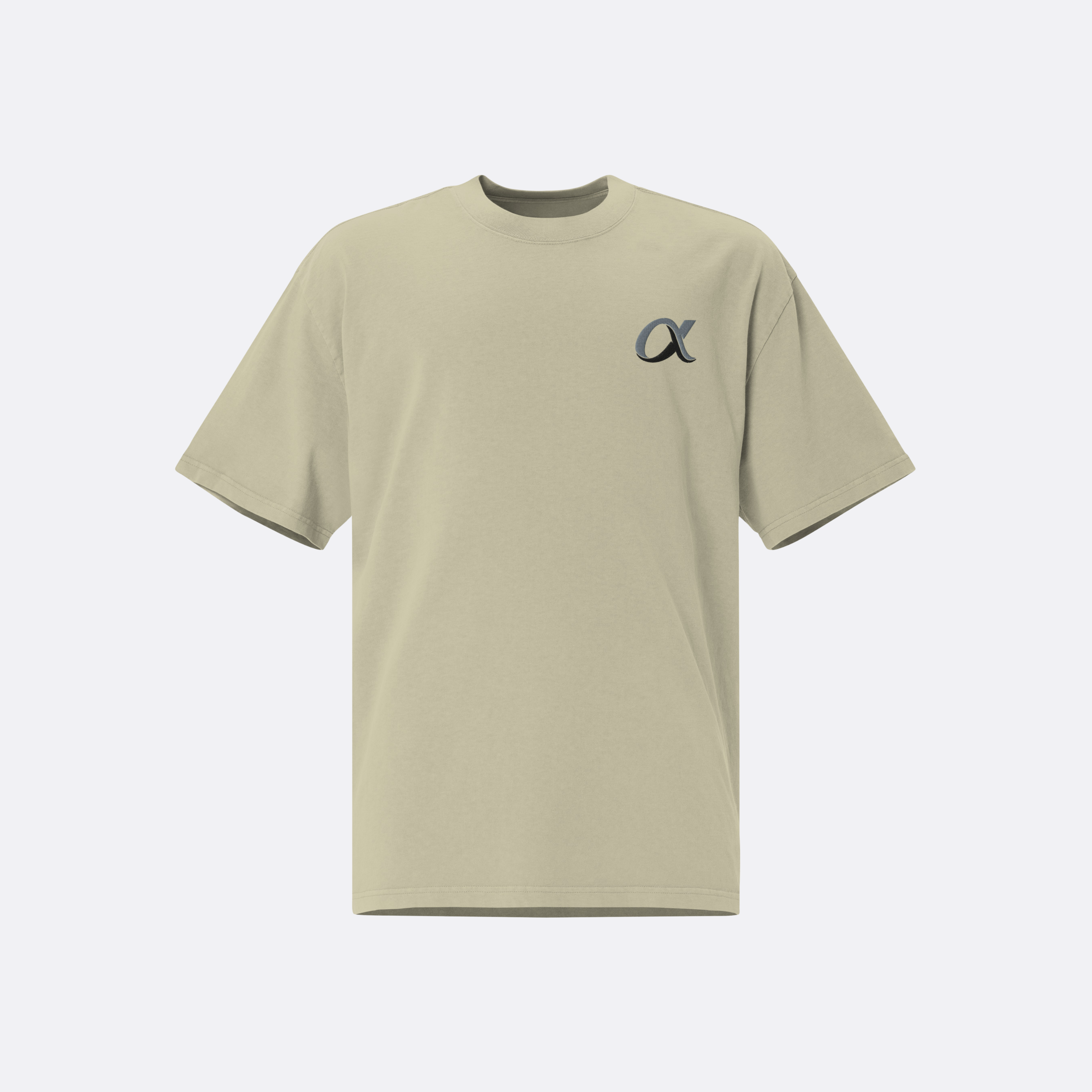 OVERSIZE ALPHA EMBROIDERY T-SHIRT