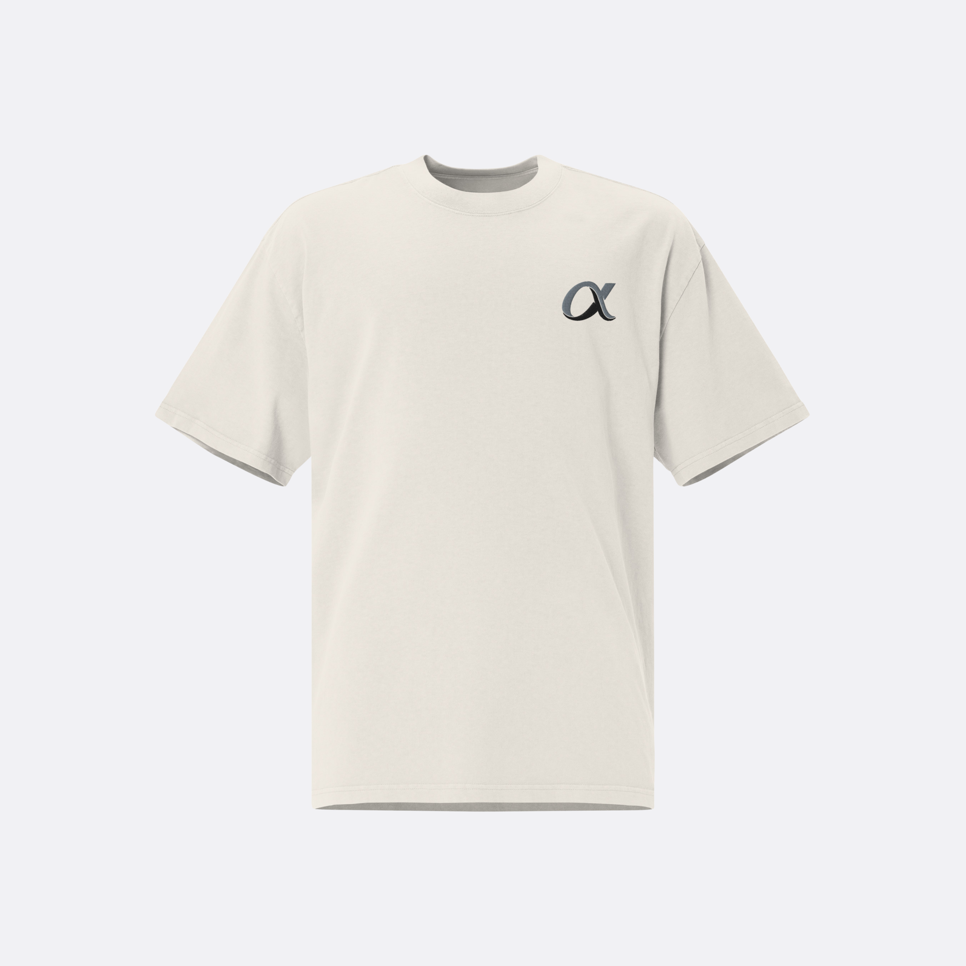 OVERSIZE ALPHA EMBROIDERY T-SHIRT