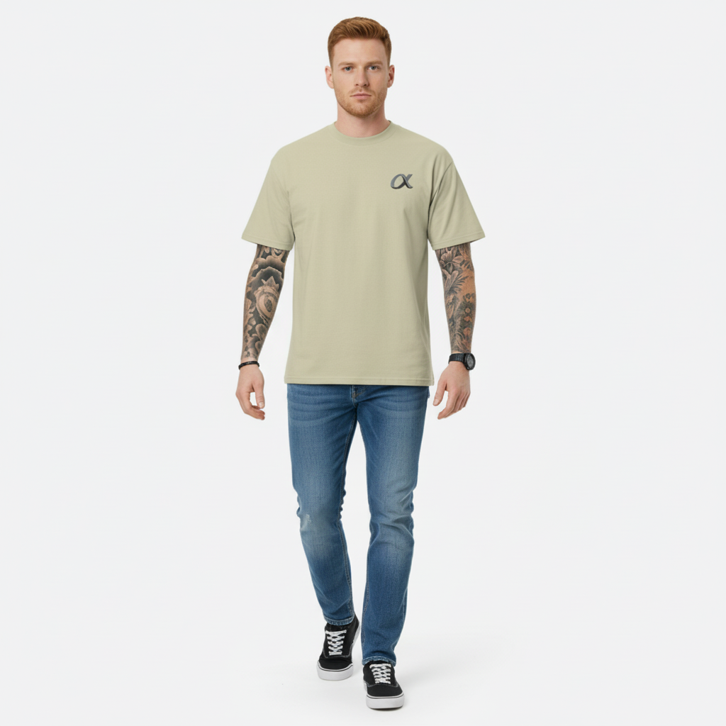 OVERSIZE ALPHA EMBROIDERY T-SHIRT