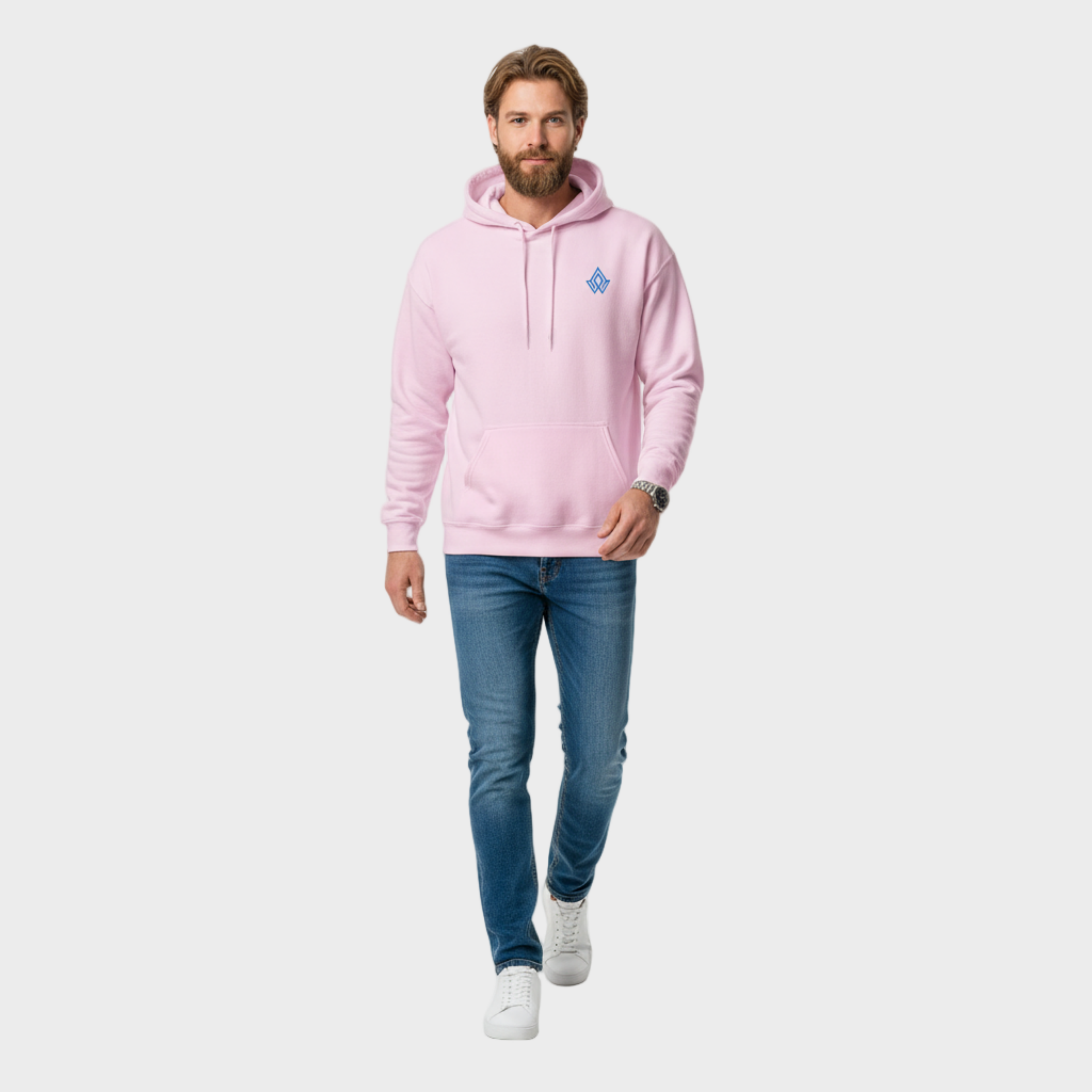 SUDADERA CON CAPUCHA COMMUNITY PINK