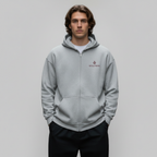 SUDADERA CON CAPUCHA Y CREMALLERA COMMUNITY GRAY - BROWN