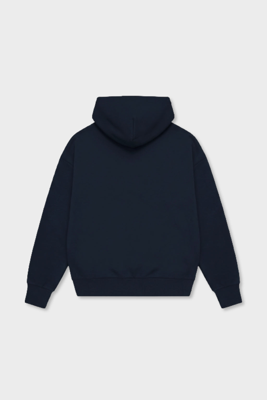 NAVY EMBLEM HOODIE