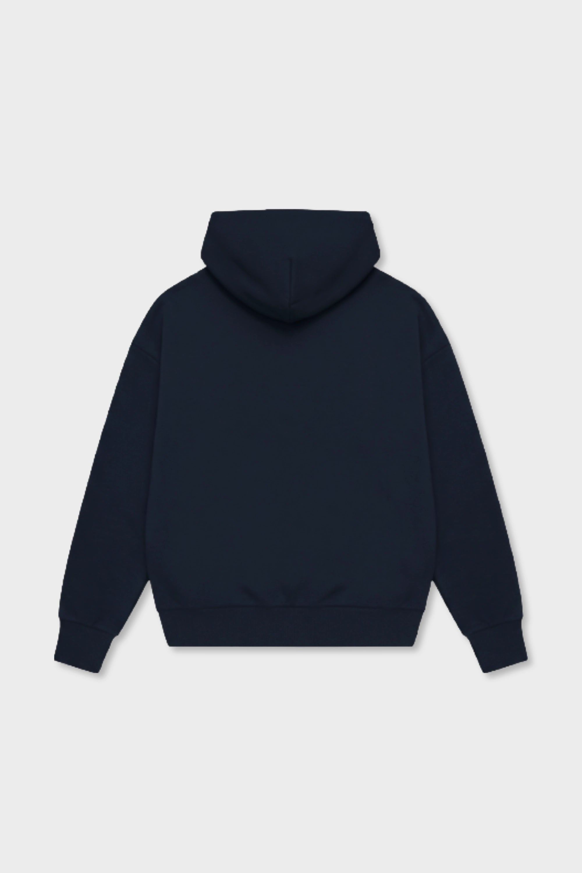 NAVY EMBLEM HOODIE