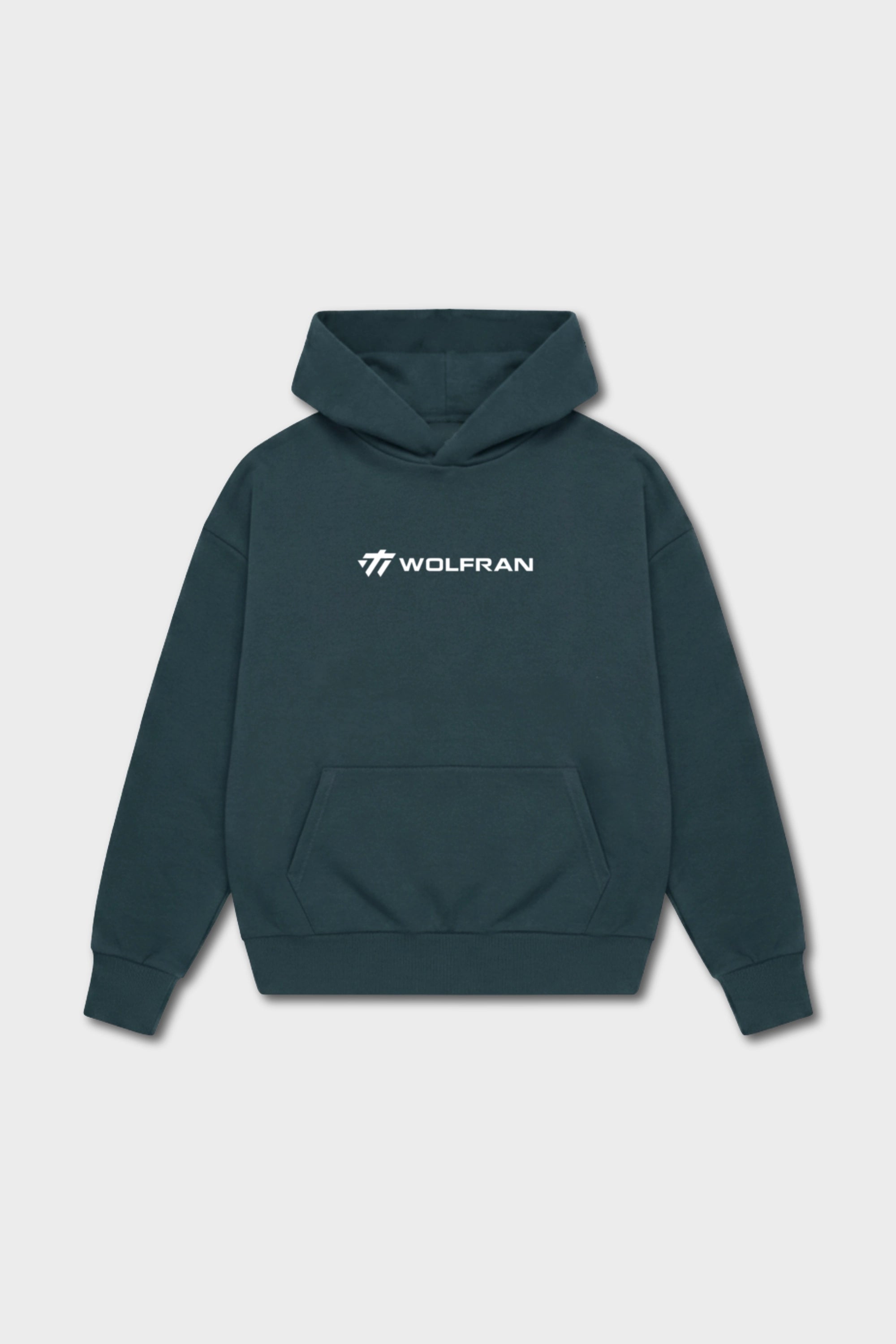TEAL EMBLEM HOODIE