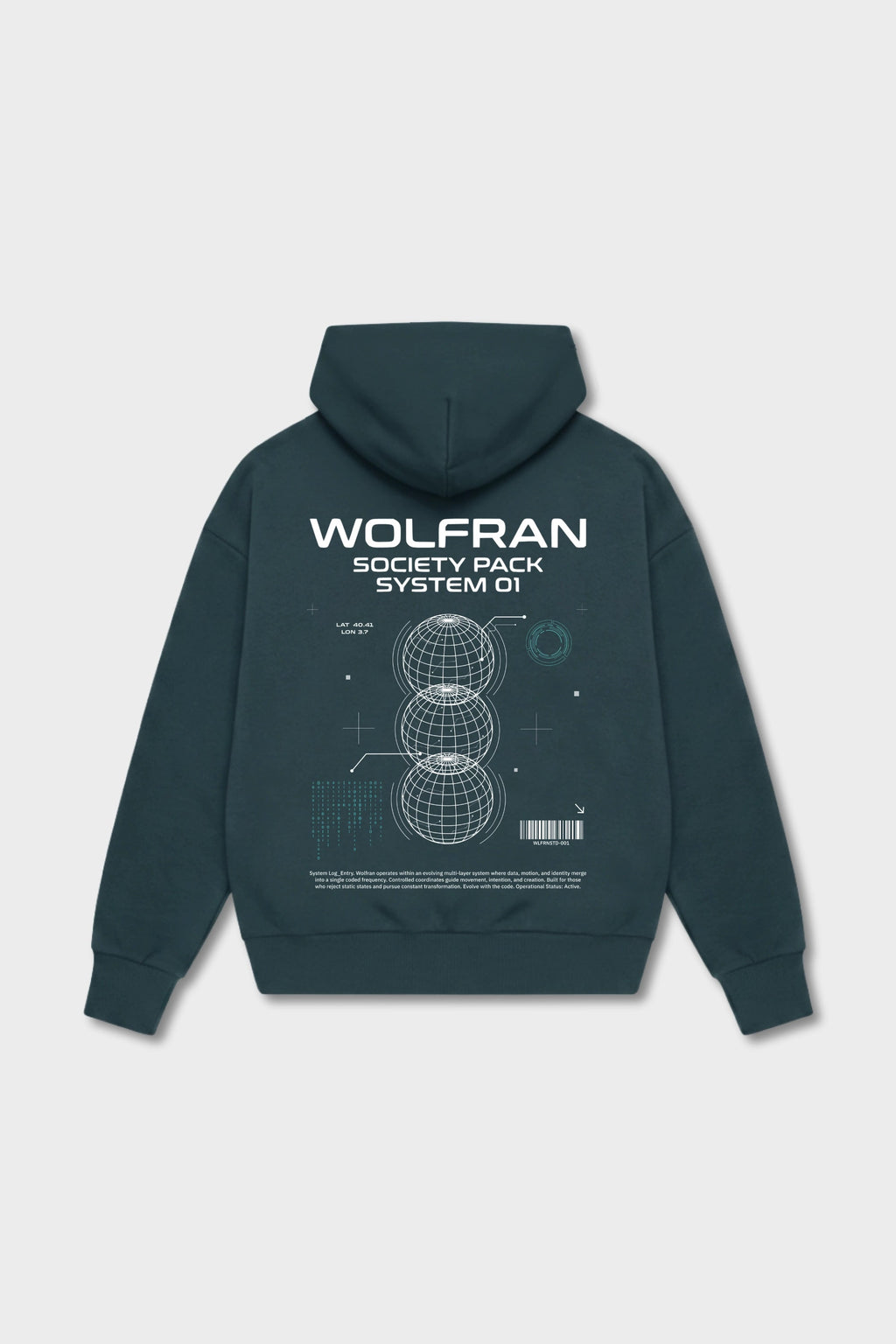 TEAL SYSTEM HOODIE