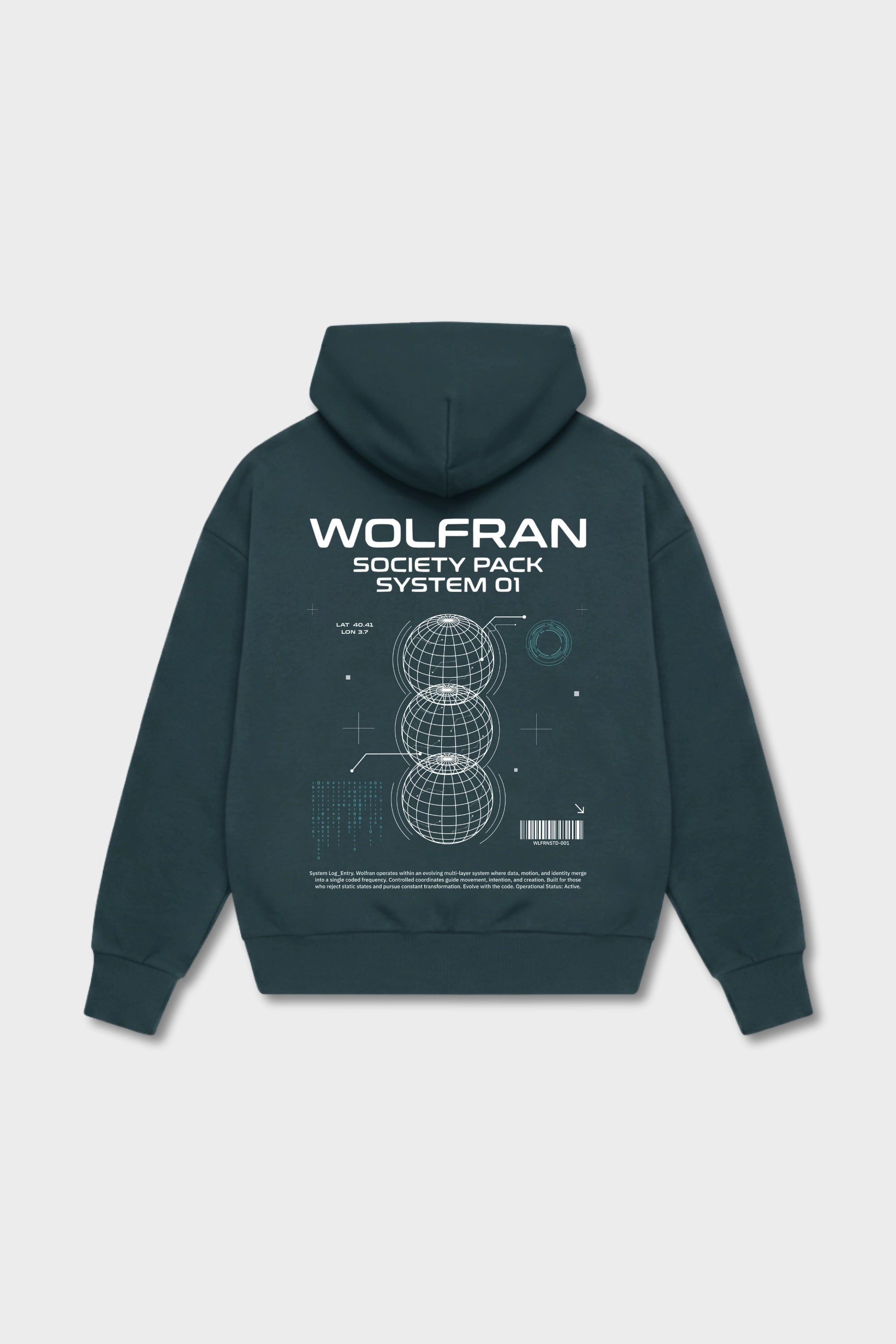 TEAL SYSTEM HOODIE