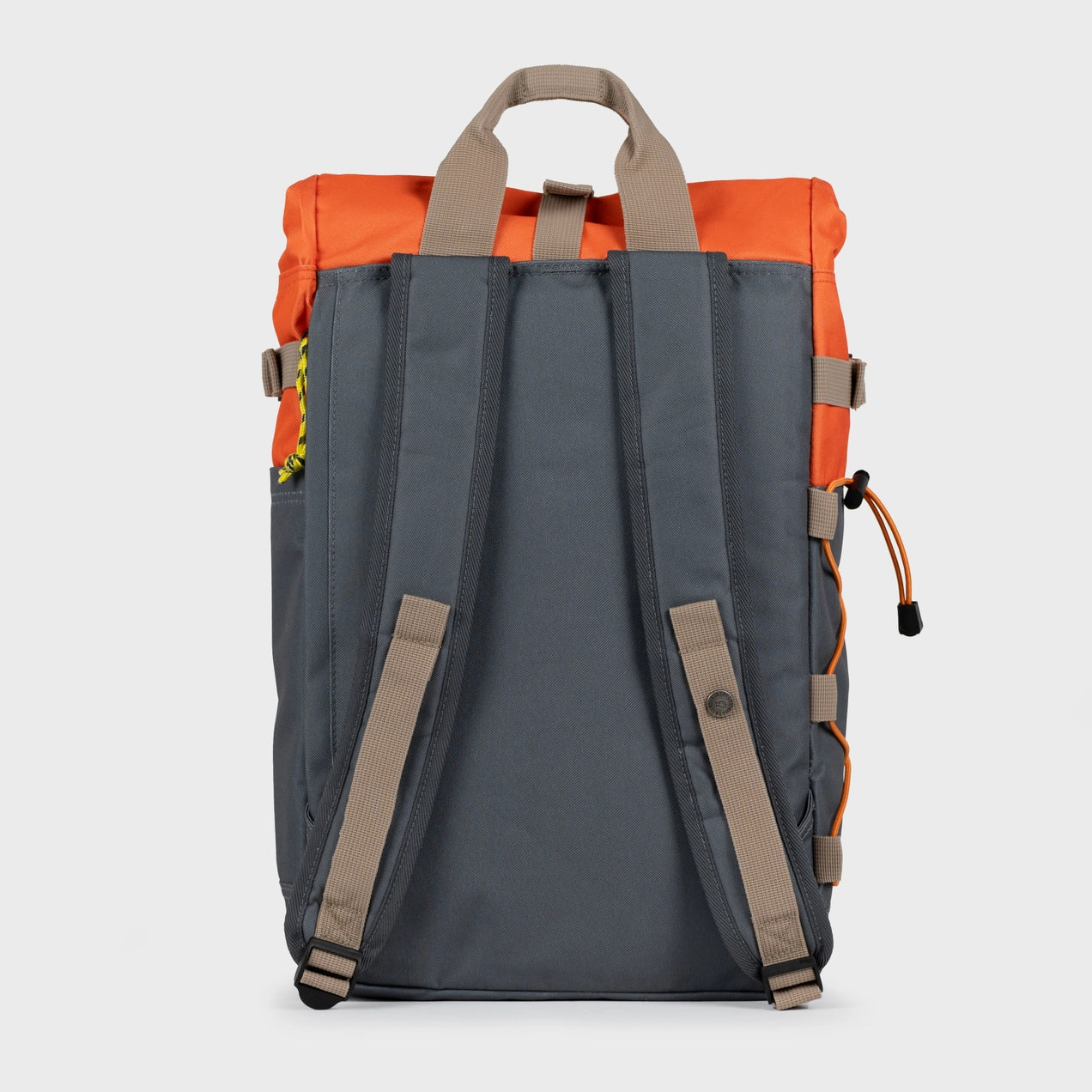 Mochila enrollable - naranja y gris