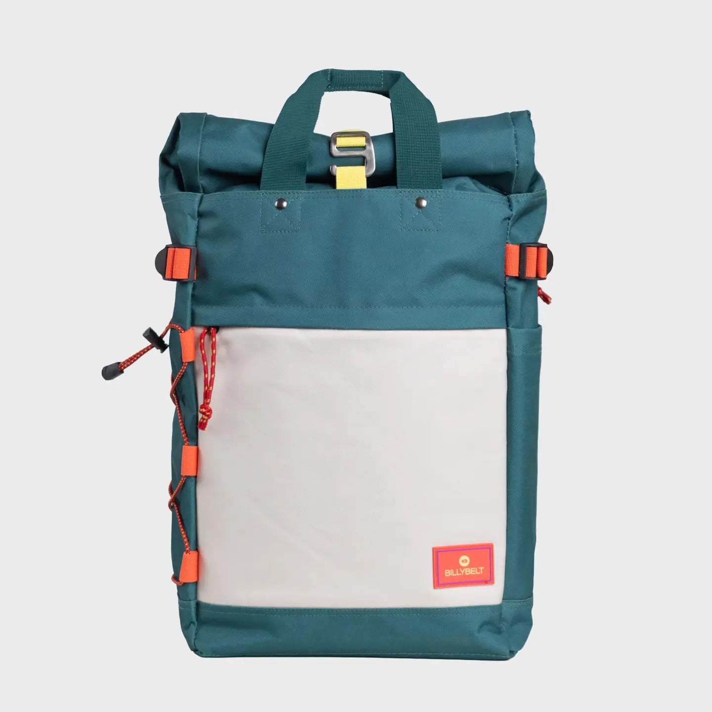 Mochila enrollable - Verde y Marfil