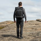 MOCHILA IMPERMEABLE CON TAPA ENRROLLABLE 30L