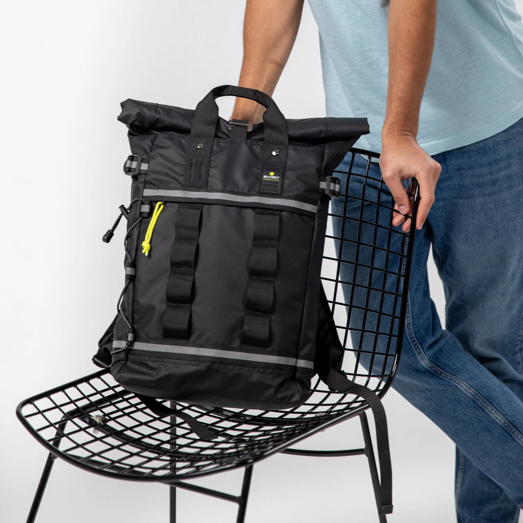 MOCHILA IMPERMEABLE CON TAPA ENRROLLABLE 30L