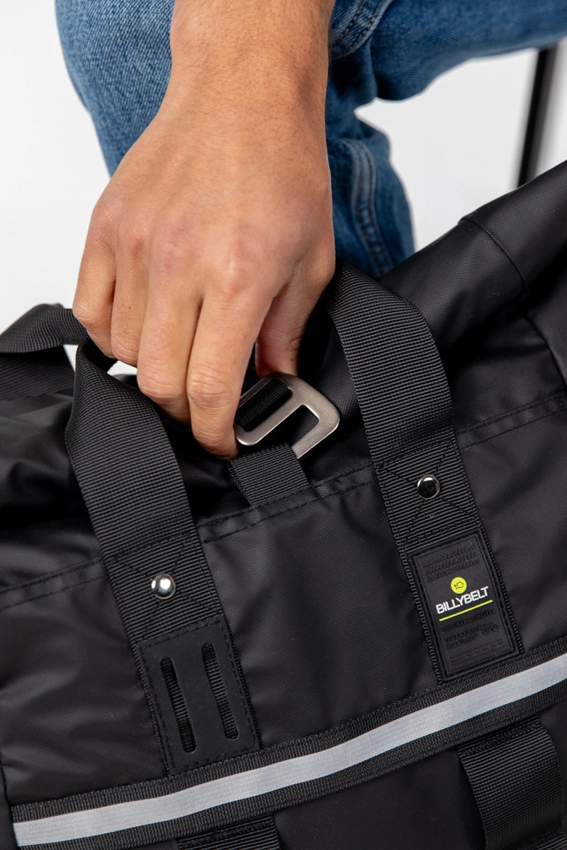 Mochila impermeable enrollable  - Negro