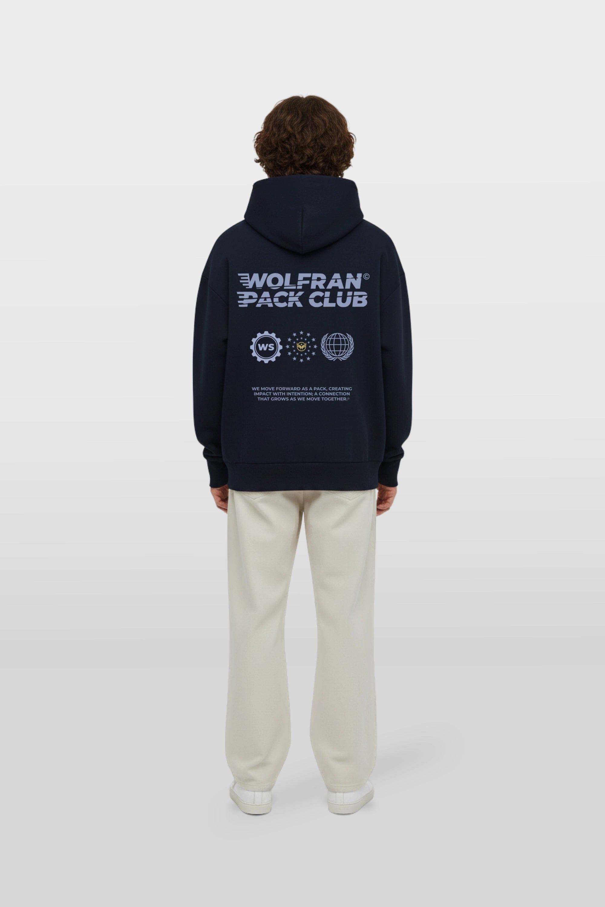 NAVY CLUB HOODIE