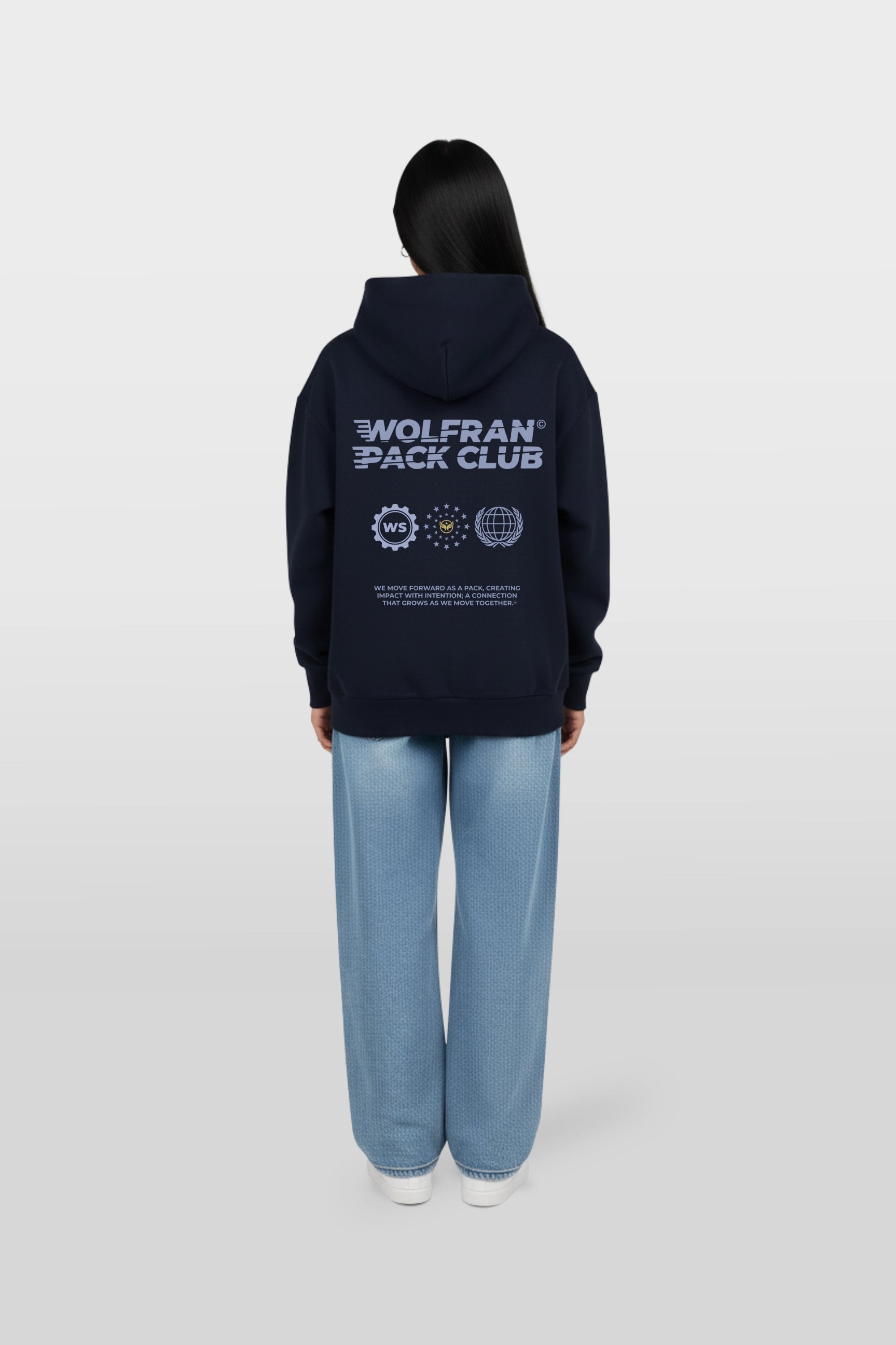 NAVY CLUB HOODIE