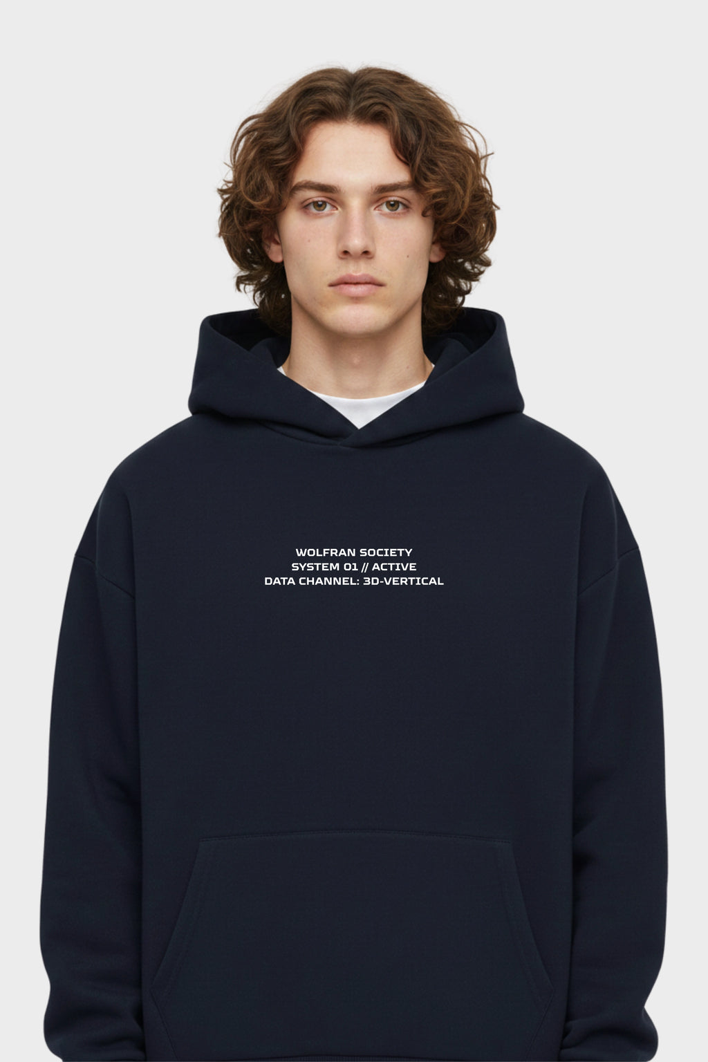 NAVY SYSTEM HOODIE