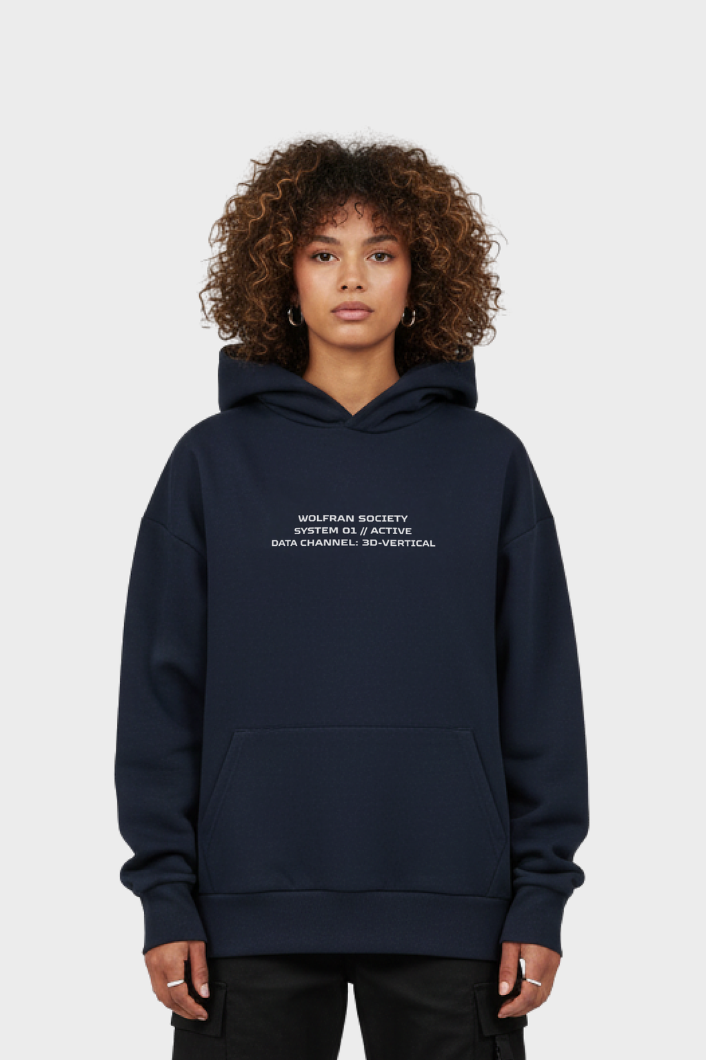 NAVY SYSTEM HOODIE