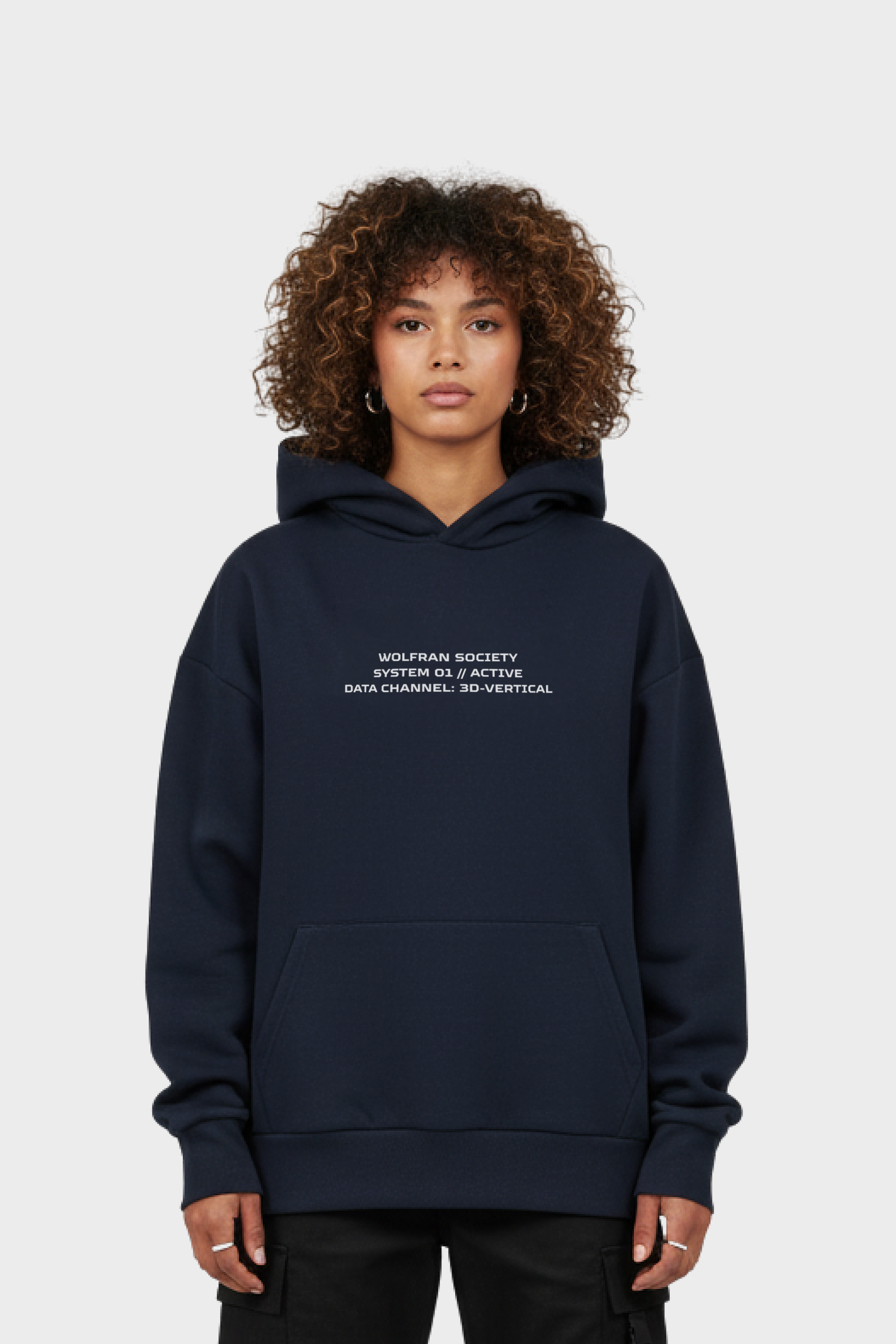NAVY SYSTEM HOODIE