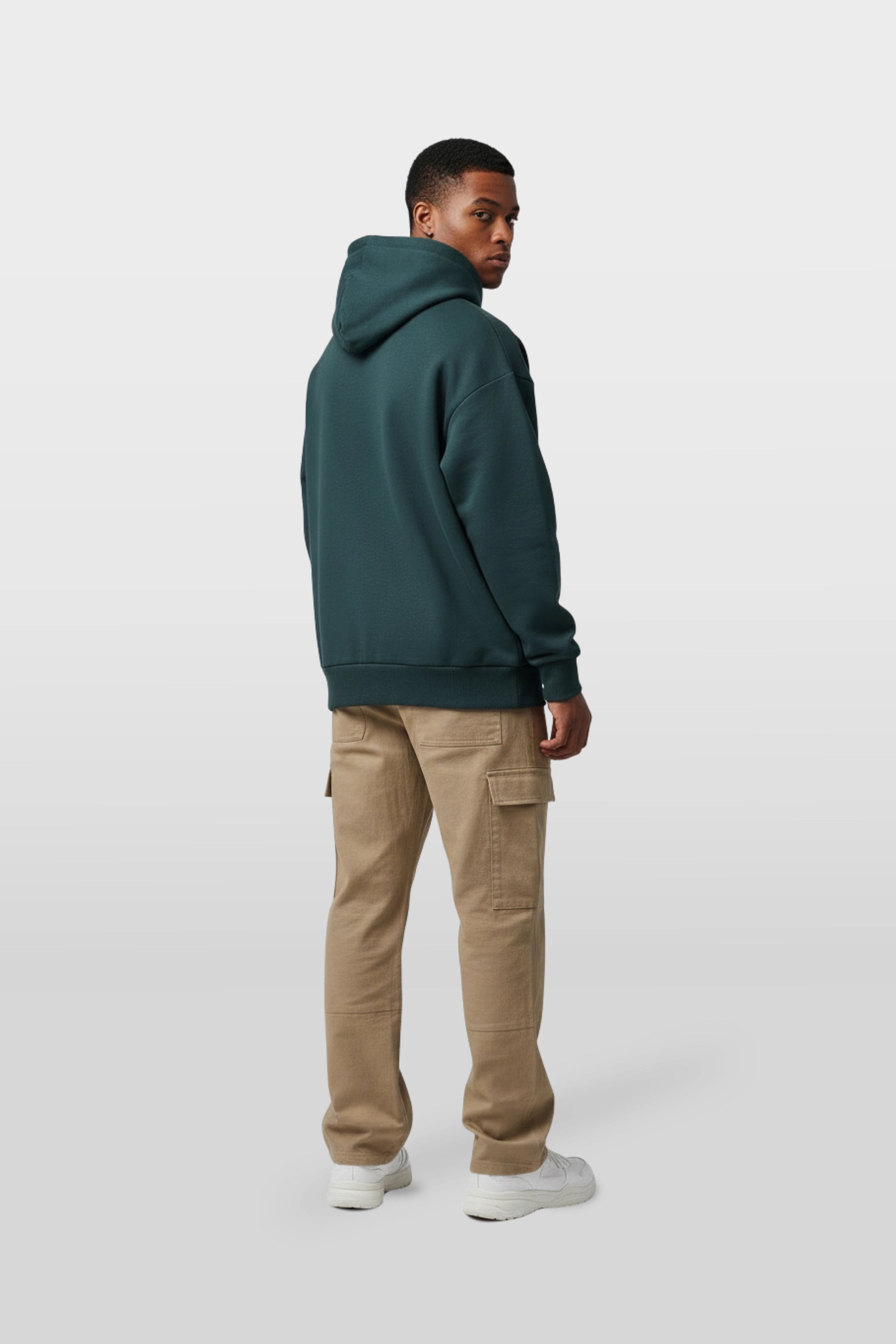 TEAL EMBLEM HOODIE