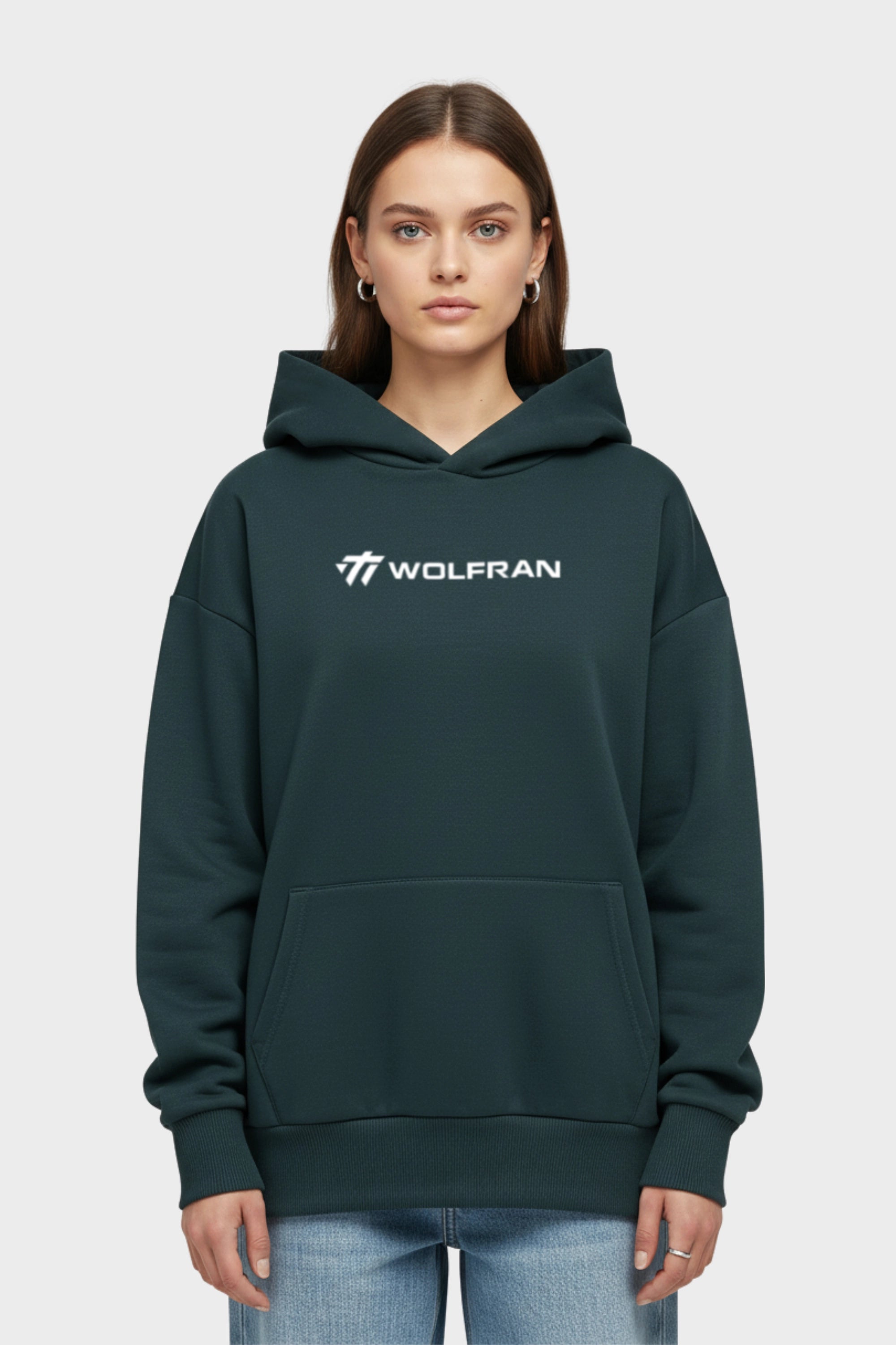 TEAL EMBLEM HOODIE