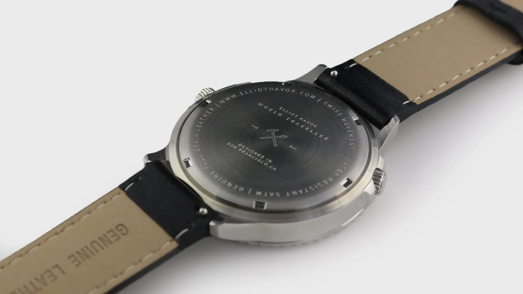 RELOJ WORLD TRAVELLER ONYX NEGRO 42mm