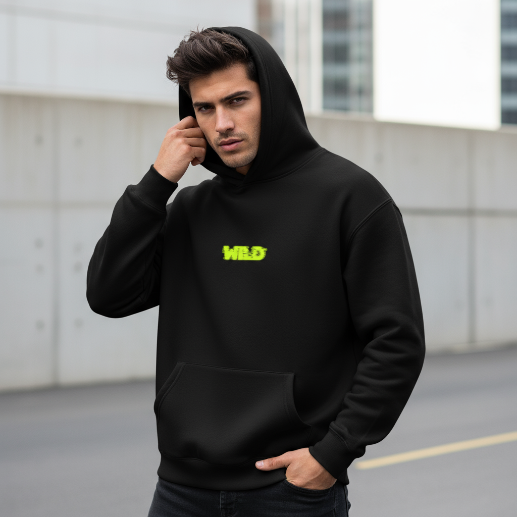 SUDADERA CON CAPUCHA OVERSIZE WILD