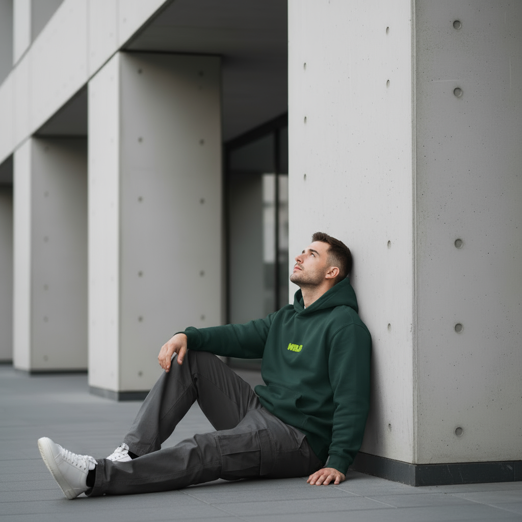 SUDADERA CON CAPUCHA OVERSIZE WILD