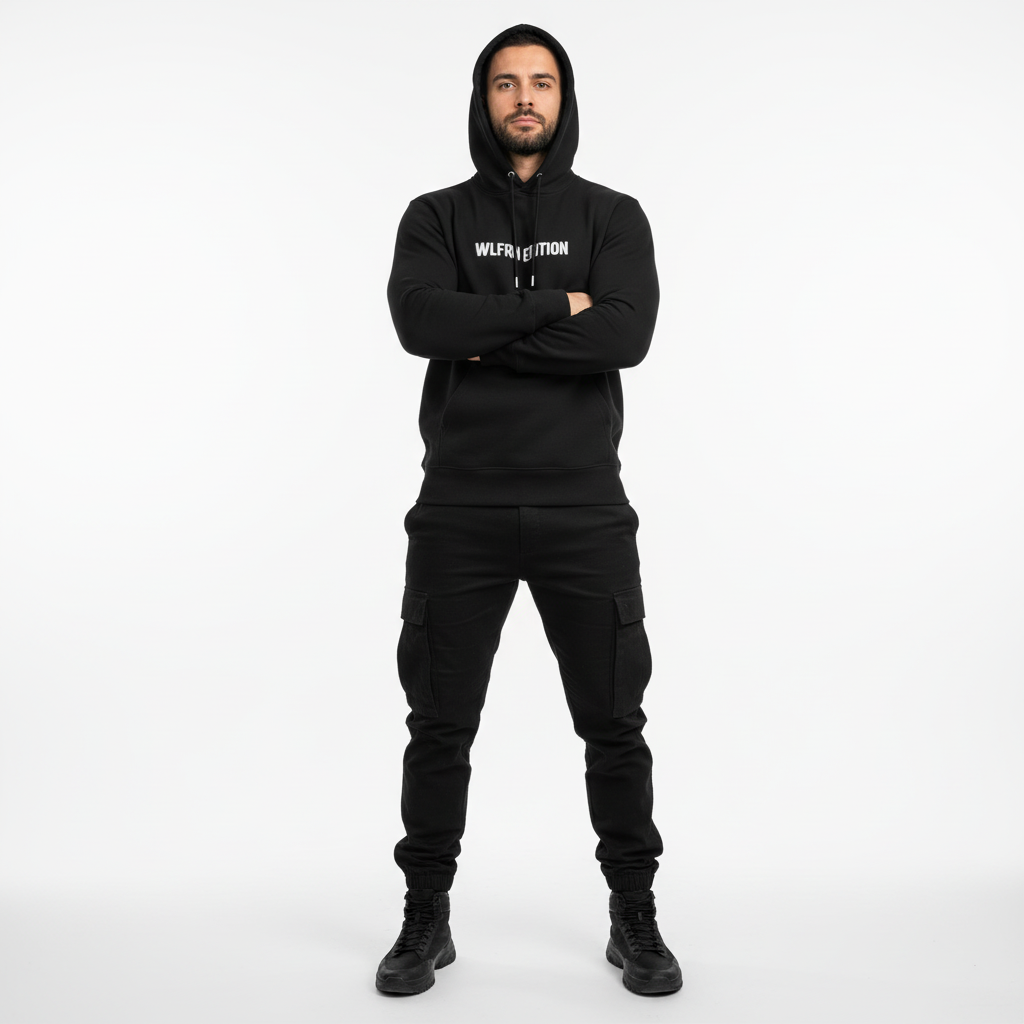 SUDADERA CON CAPUCHA COLLECTIVE BLACK