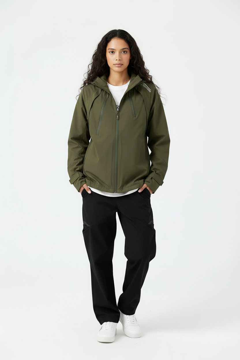 Imagen 10 - Pose relajada con manos en bolsillos verde oliva