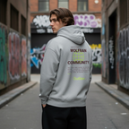 Modelo de espaldas con sudadera Wolfran Community