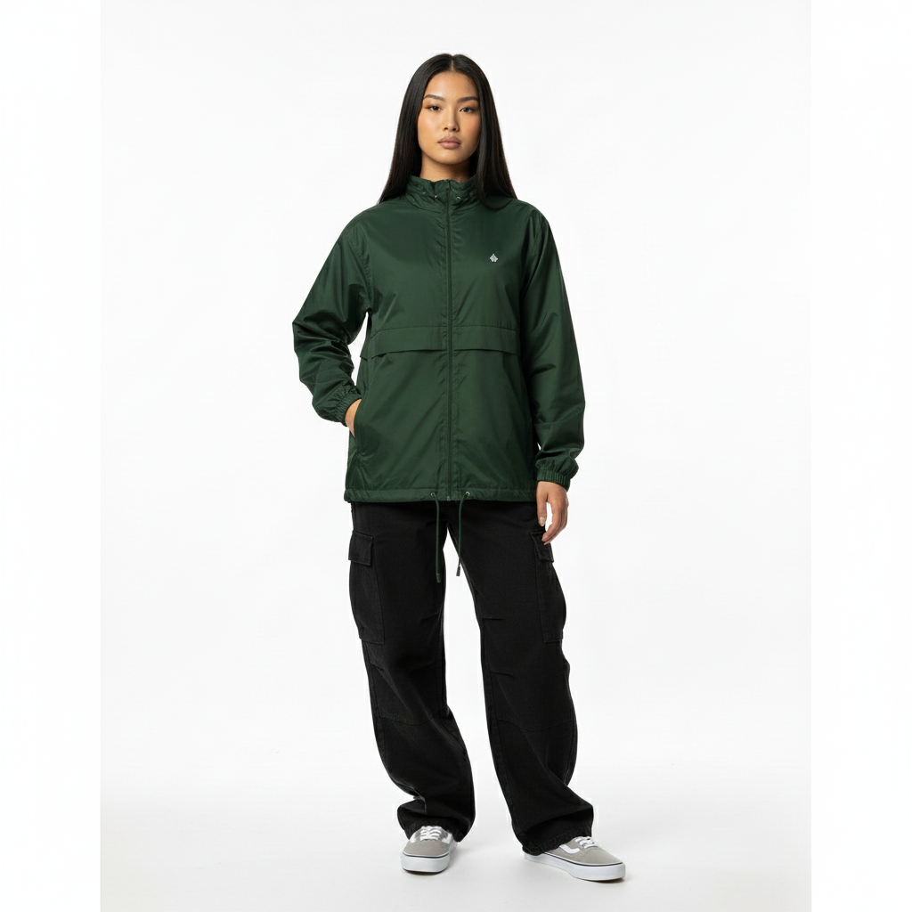 Modelo femenino - Pose relajada verde