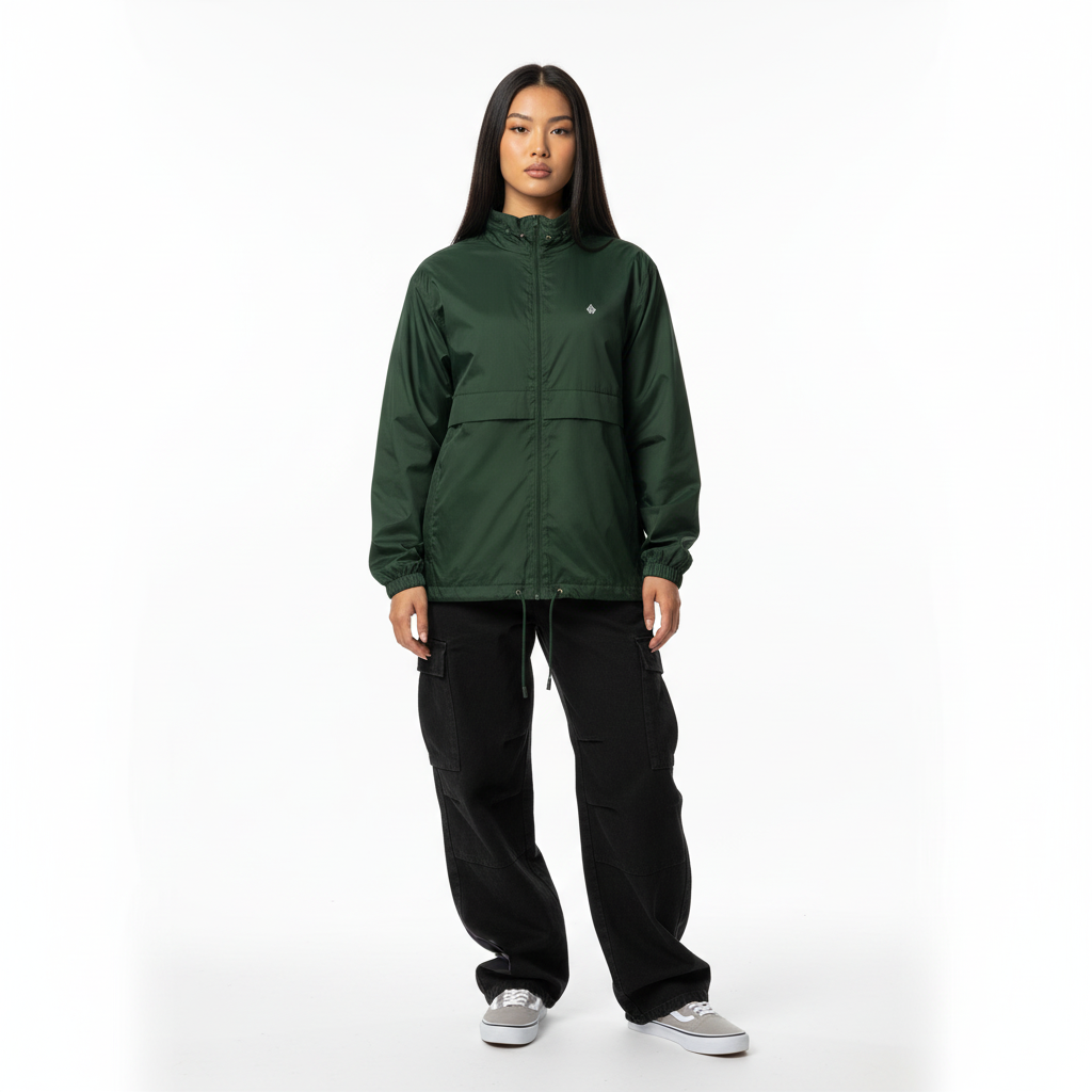 Modelo femenino - Vista frontal verde