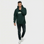 SUDADERA CON CAPUCHA OVERSIZE WILD GREEN LIGHT