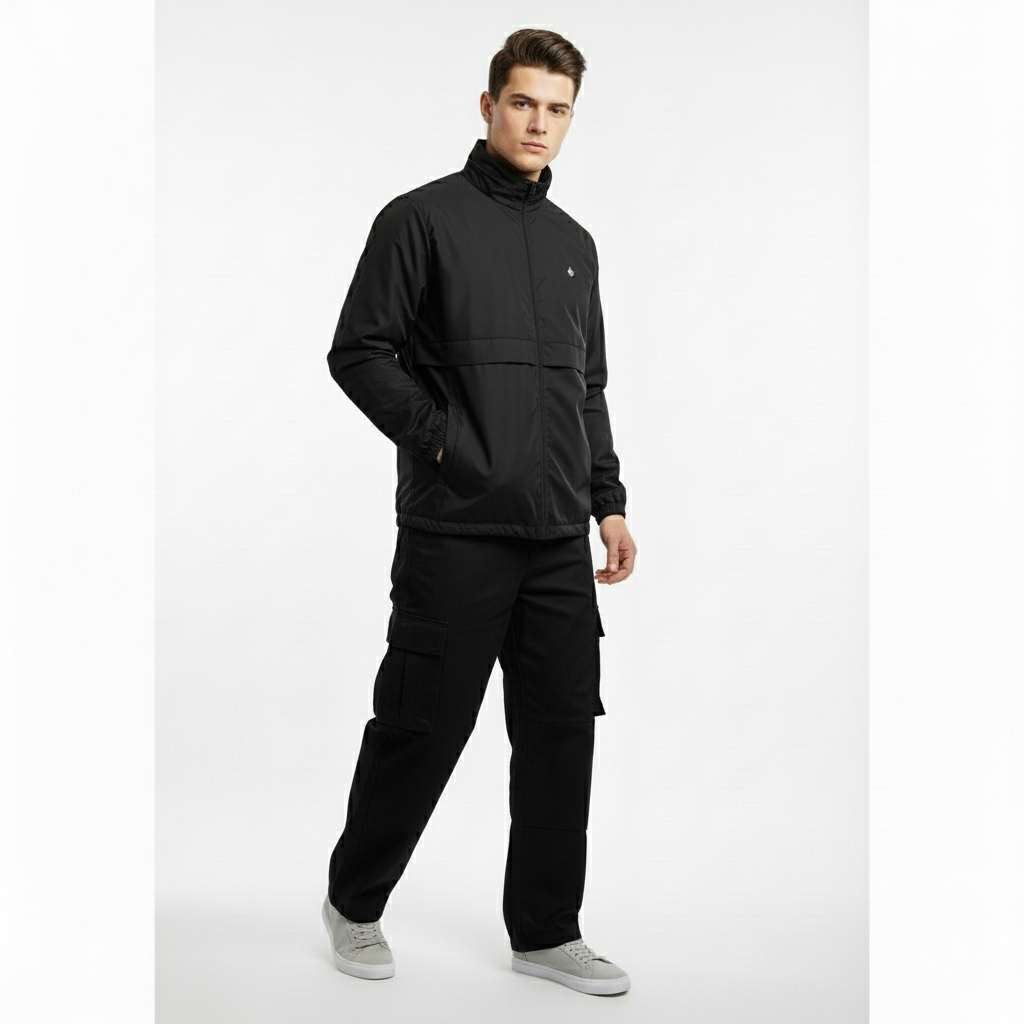 CHAQUETA CORTAVIENTOS BLACK