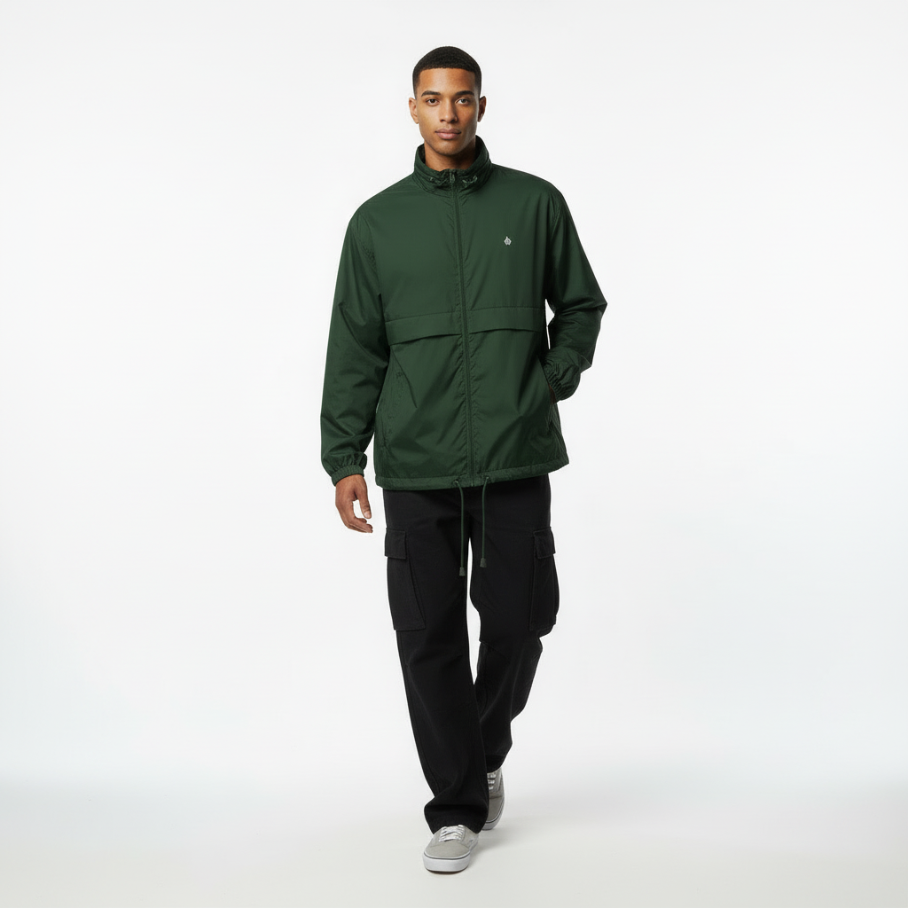 Modelo masculino - Pose caminando verde