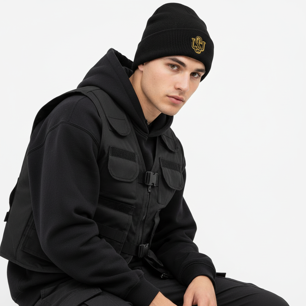 Modelo masculino tres cuartos