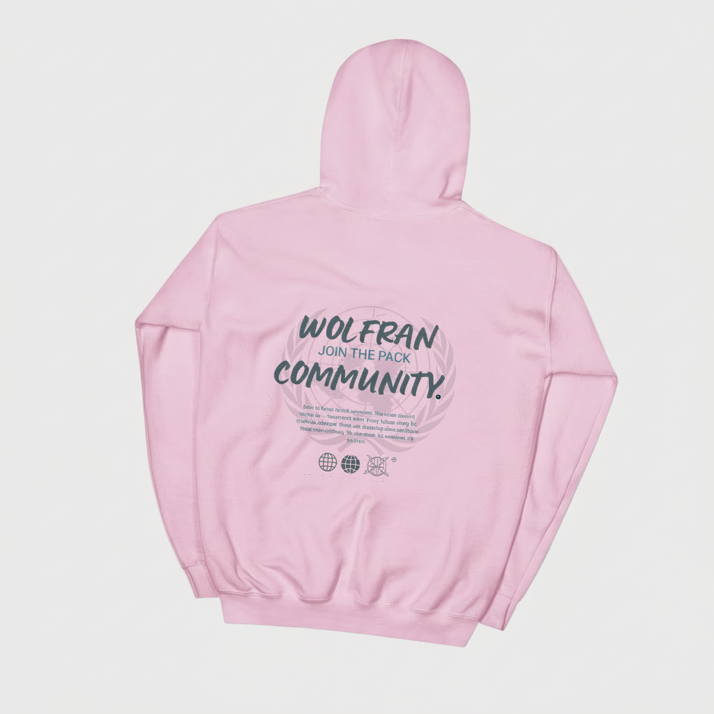 SUDADERA CON CAPUCHA COMMUNITY PINK