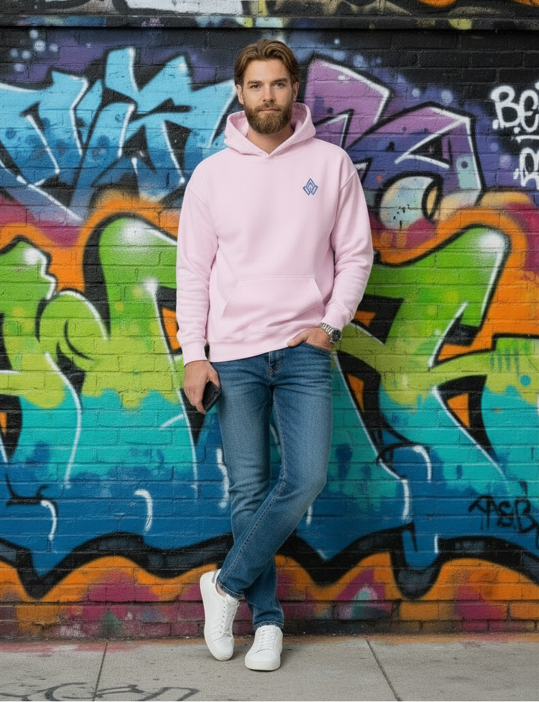 SUDADERA CON CAPUCHA COMMUNITY PINK