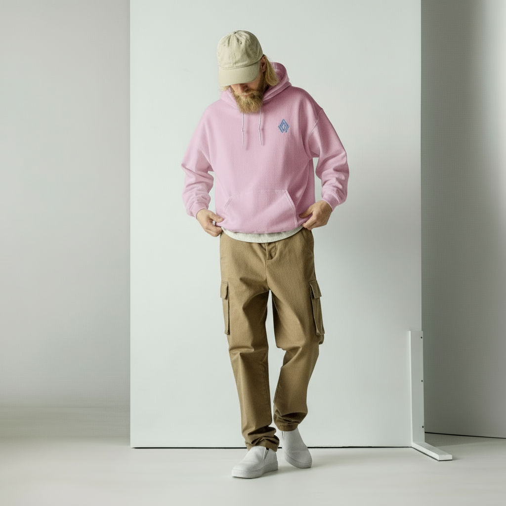 SUDADERA CON CAPUCHA COMMUNITY PINK