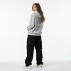 SUDADERA CON CAPUCHA Y CREMALLERA COMMUNITY GRAY