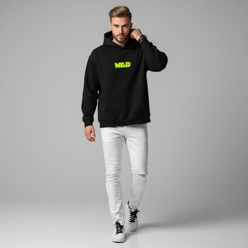 SUDADERA CON CAPUCHA OVERSIZE WILD